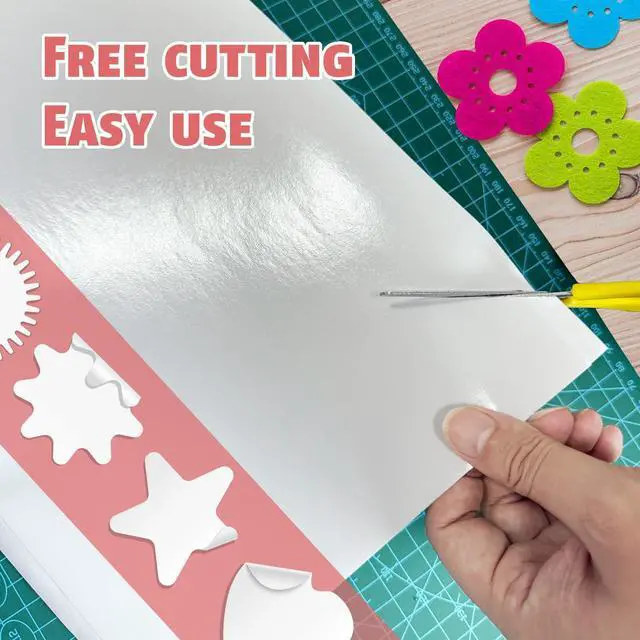 Alt view image 4 of 6 - 25 Sheets Clear Double Sided Adhesive Tape - Heavy Duty Sticky Crafts Tape Sheets for DIY Art, Tumbler Wrapping, Home Decoration, Scrapbooking (Strong & Removable)