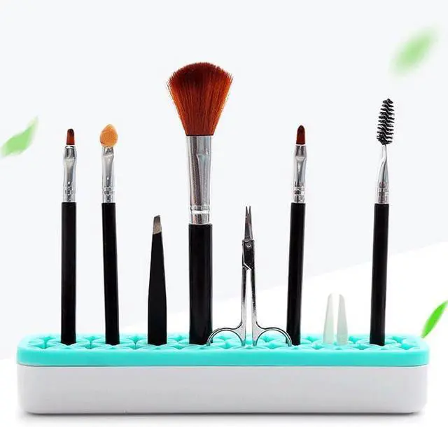 Alt view image 2 of 7 - Desktop Organizers ,Cosmetic Storage Box& Desktop Storage Box Blue