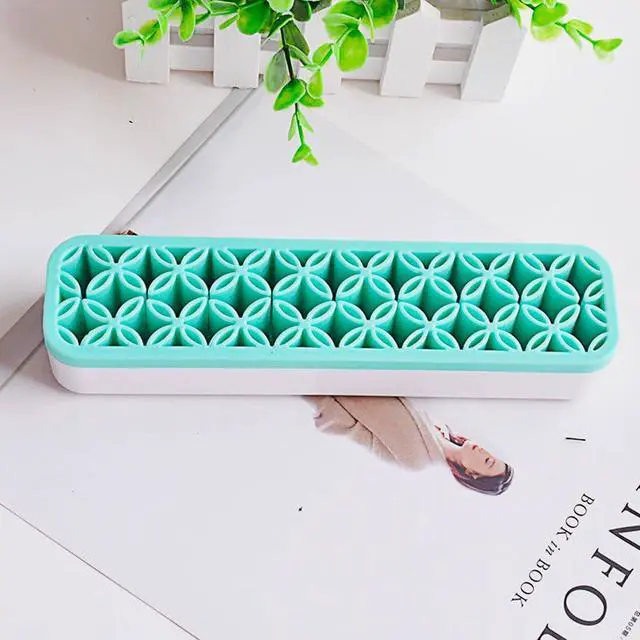 Alt view image 6 of 7 - Desktop Organizers ,Cosmetic Storage Box& Desktop Storage Box Blue