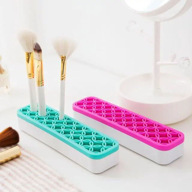 Alt view image 7 of 7 - Desktop Organizers ,Cosmetic Storage Box& Desktop Storage Box Blue