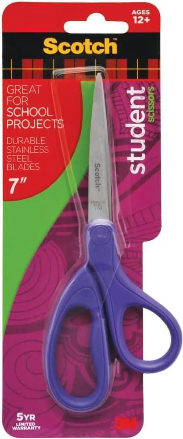 Alt view image 5 of 5 - Scotch Kids Pointed Tip Scissors with Soft Touch, 5" (Colors may vary)