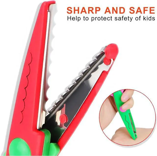 Alt view image 3 of 7 - HAALII Craft Scissors Decorative Edge, for Crafting, Scissors, Zig Zag Kids Adults, Back to School Supplies, Scrapbook, Scrapbooking, Fancy, Pattern, Design, Create Fun Decorative Borders, 6 Pack