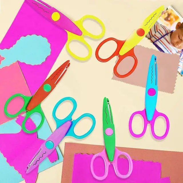 Alt view image 5 of 7 - HAALII Craft Scissors Decorative Edge, for Crafting, Scissors, Zig Zag Kids Adults, Back to School Supplies, Scrapbook, Scrapbooking, Fancy, Pattern, Design, Create Fun Decorative Borders, 6 Pack