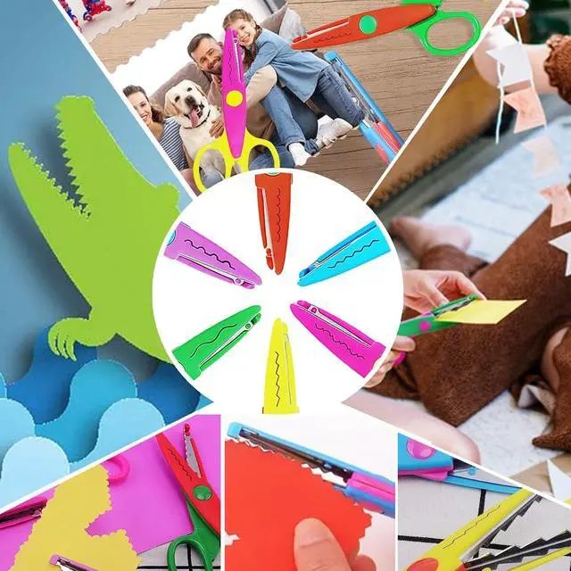 Alt view image 7 of 7 - HAALII Craft Scissors Decorative Edge, for Crafting, Scissors, Zig Zag Kids Adults, Back to School Supplies, Scrapbook, Scrapbooking, Fancy, Pattern, Design, Create Fun Decorative Borders, 6 Pack