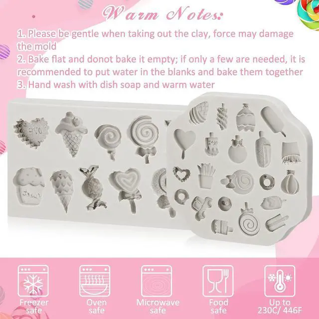 Alt view image 6 of 7 - 2 Pcs Sweets Polymer Clay Molds for Jewelry Making