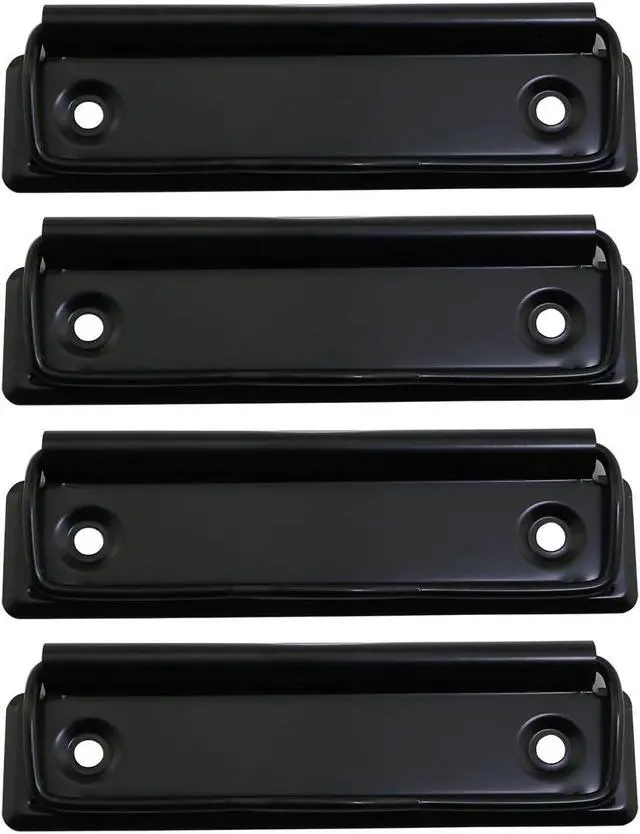 Alt view image 3 of 4 - YHXiXi 4PCS Wall Mounted Quilt Display Rack Tapestry Hanger Metal Quilt Clips Screws Included 3.93x1.18inch/100x30mm Black