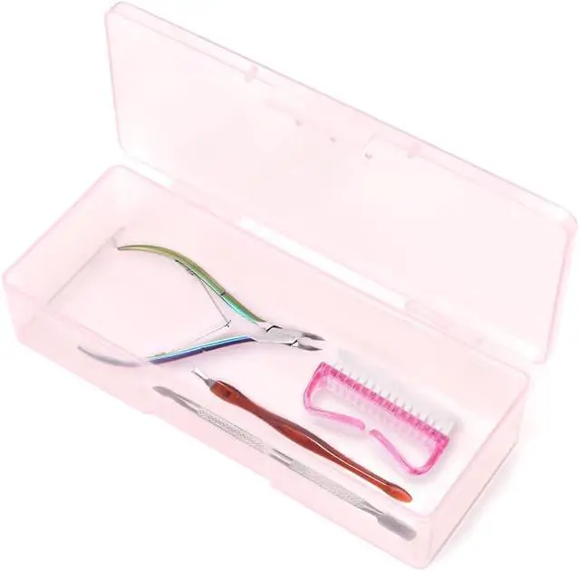 Alt view image 5 of 7 - Transparent Box Storage Case for Nail Art Equipment Manicure Tool