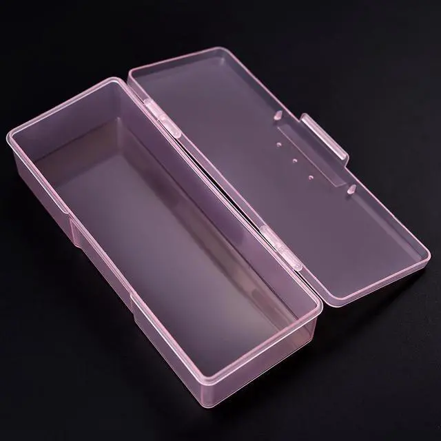 Alt view image 6 of 7 - Transparent Box Storage Case for Nail Art Equipment Manicure Tool