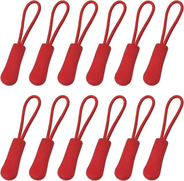 Main image of 20 Pcs Zipper Pulls, Nylon Cord Extension Zipper Tags Cord Pulls