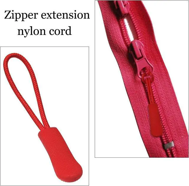 Alt view image 4 of 7 - 20 Pcs Zipper Pulls, Nylon Cord Extension Zipper Tags Cord Pulls
