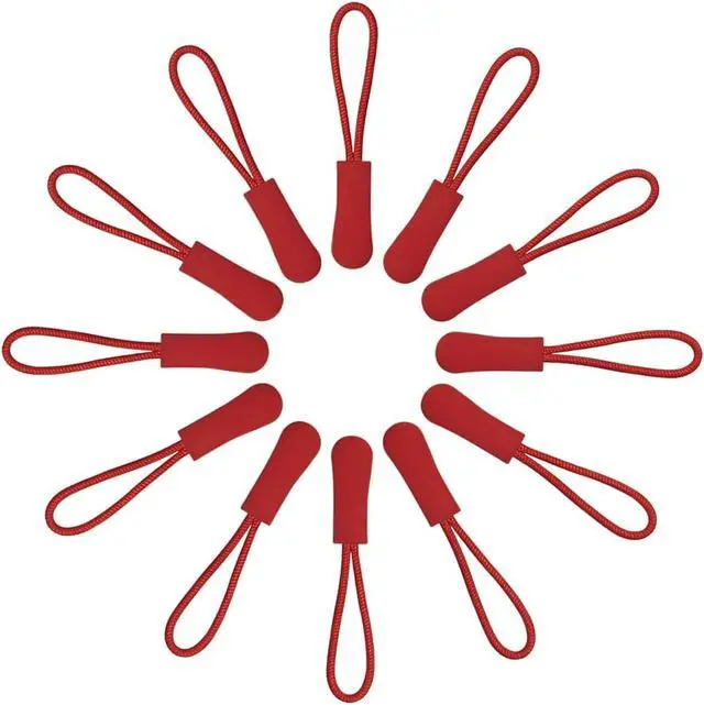 Alt view image 7 of 7 - 20 Pcs Zipper Pulls, Nylon Cord Extension Zipper Tags Cord Pulls