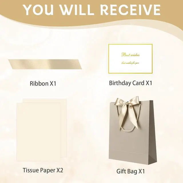 Alt view image 3 of 7 - YoungTree Champagne Paper Gift Bags with Handles, Party Present Bag