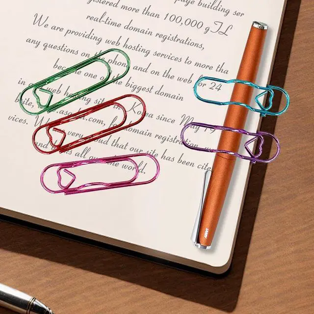 Alt view image 6 of 7 - 20 PCS Metal Pen Holder Clips for Notebook - Colorful Planner Pen Holder & Paper Clip Set - Multi-Purpose Pencil Clips for Journal Planner Office School Supplies (5 Colors)