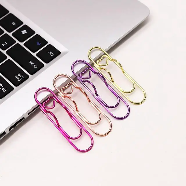 Alt view image 3 of 6 - 12 Pcs Cute Pen Holder Clips for Notebook, Paperclip Pen Holder
