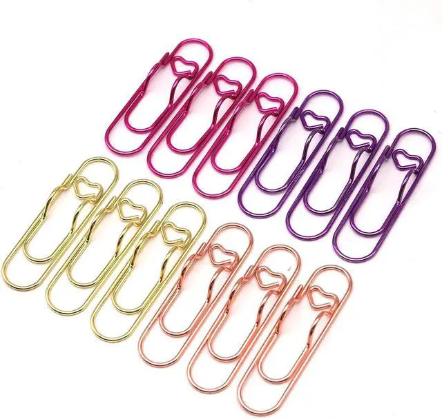 Alt view image 5 of 6 - 12 Pcs Cute Pen Holder Clips for Notebook, Paperclip Pen Holder