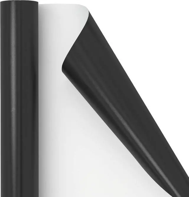 Alt view image 6 of 7 - RUSPEPA Black Wrapping Paper - Solid Color Matte Gift Wrapping Paper Roll Perfect for Wedding, Birthday for Men, Christmas, Baby Shower, Graduation Gifts, Father's Day Gifts - 17 Inches X 32.8 Feet