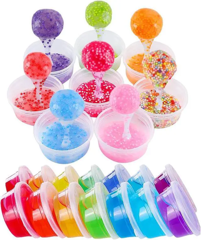 Alt view image 7 of 7 - Augshy Small Slime Containers With Lids, 50 Pack Hawaiian Shaved Ice Mold Jello Shot Cups Condiment Containers Plastic Portion Cups with Lids for Salad Dressing Food Storage Containers (2 oz)