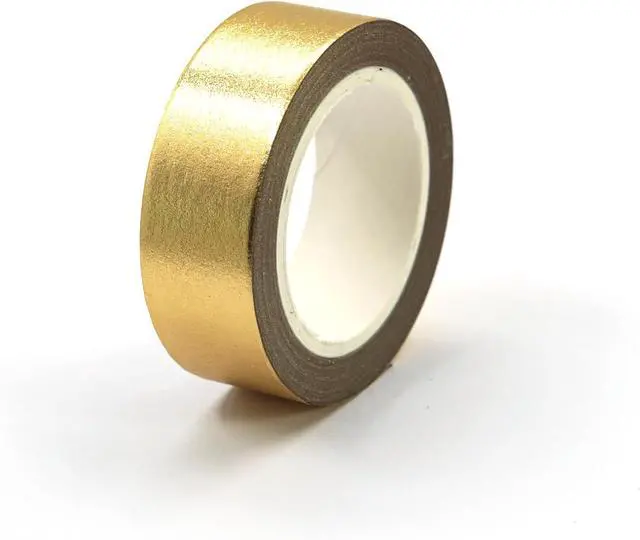 Alt view image 3 of 6 - SIDAZON Gold washi Tape for wall Decor Decorative Tape Crafts Washy-Tape Mirror Tape Gold Strips Metallic washi Tape Self Adhesive Masking Tape 0.59in x33FT