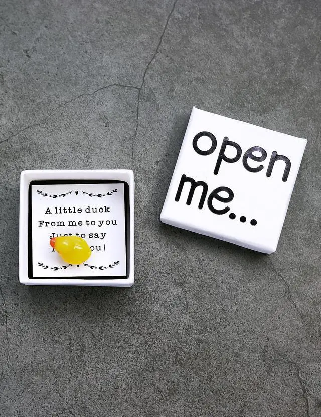 Alt view image 3 of 7 - I Love You Gift, Duck Gift, Matchbox Gift, Gift For Boyfriend, Gift For Girlfriend, Valentine's Day Gift