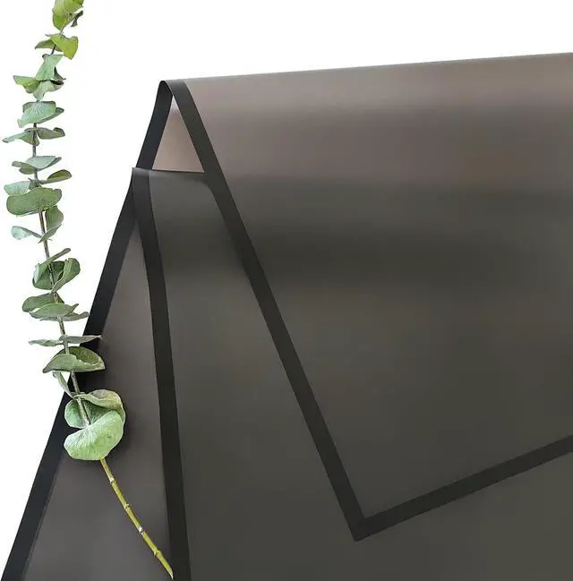 Alt view image 2 of 6 - Duyasurs 20 Sheets Floral Wrapping Paper, Waterproof Bouquet Wrapping, 22.8x22.8IN, Florist Supplies Packaging Paper, DIY Gift Box, Wedding & Birthday Gifts, Translucent Black