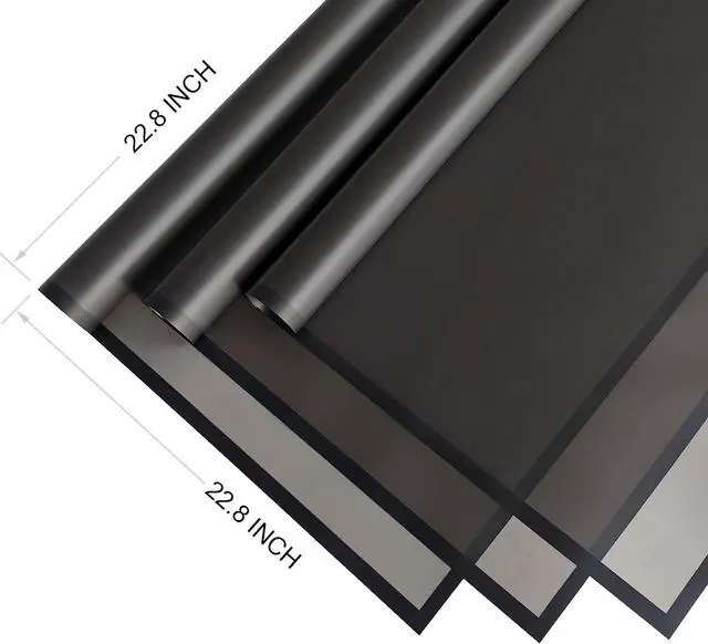 Alt view image 4 of 6 - Duyasurs 20 Sheets Floral Wrapping Paper, Waterproof Bouquet Wrapping, 22.8x22.8IN, Florist Supplies Packaging Paper, DIY Gift Box, Wedding & Birthday Gifts, Translucent Black