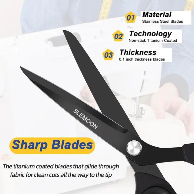 Alt view image 4 of 7 - 8.5" Scissors All Purpose, Heavy Duty Office Scissor