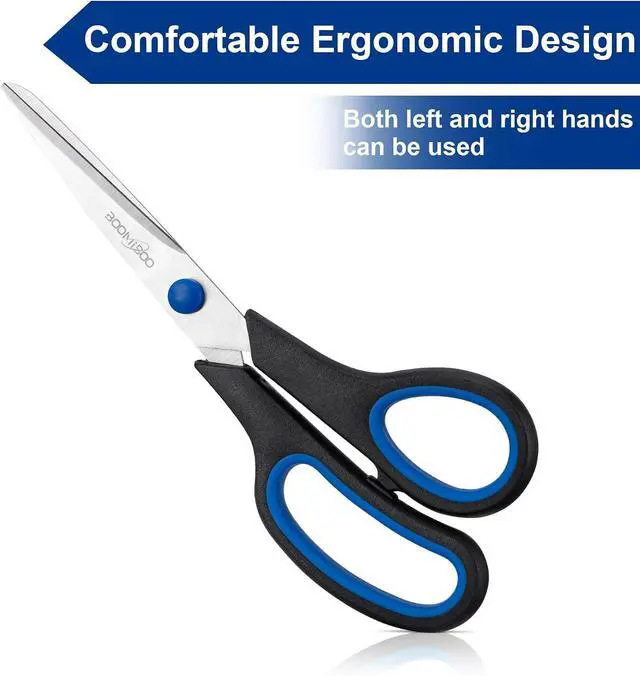 Alt view image 2 of 7 - 6PCS 8" Scissors,Sharp Stainless Steel All Purpose for Office School Crafts
