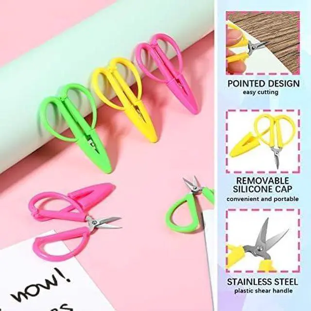 Alt view image 3 of 6 - Mixweer Mini Scissors for Travel Sewing Embroidery, 3 Colors, 6 Pcs