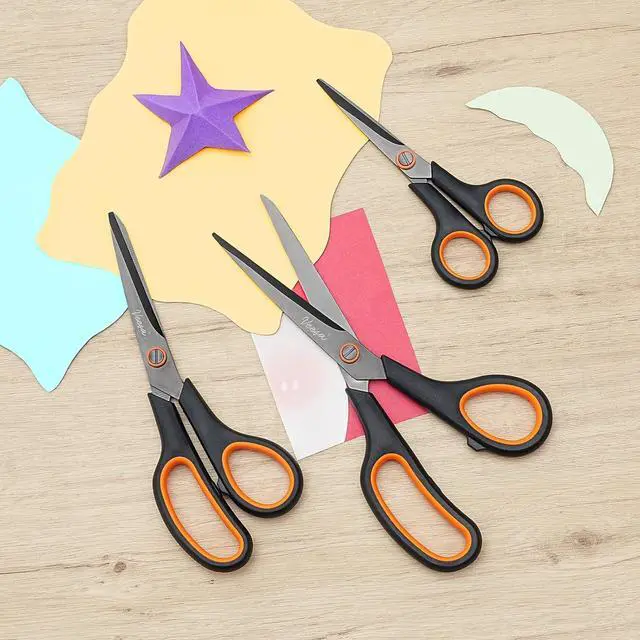 Alt view image 7 of 7 - VEESA Titanium Scissors Set of 3, Ultra Sharp Stainless Steel