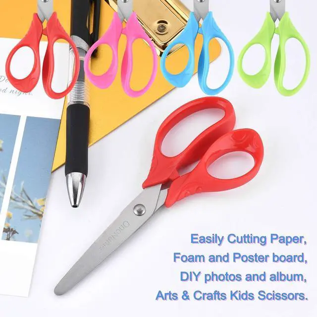 Alt view image 6 of 7 - OneName 5" Kids Scissors 12 Pack,Safety Blunt Tip Scissors, School Supplies