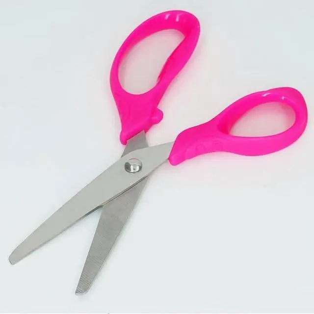 Alt view image 3 of 7 - Left Handed Scissors for Kids, 5" Lefty Scissors with Comfort Grip Handles, Blunt Tip Safety, Stainless Steel Blades, Assorted, 4 Pack