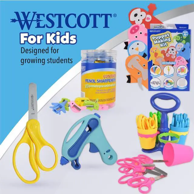 Alt view image 5 of 7 - Westcott 5" Kids Blunt Scissors, Pack of 12, Ambidextrous