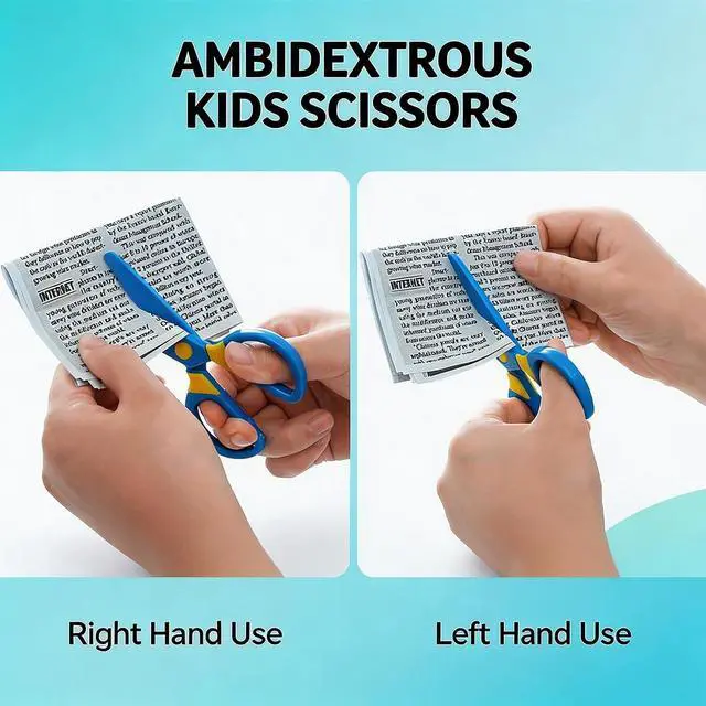 Alt view image 4 of 6 - Toddler Safety Scissors, 3-Pack with 60 Craft Paper Sheets for Kids