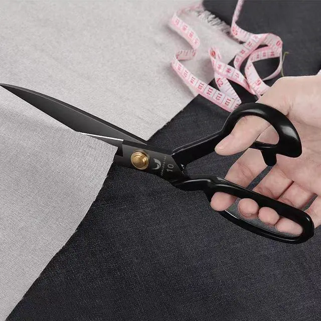 Alt view image 6 of 7 - Fabric Scissors 10 Inch, High Carbon Steel Tailor Shears