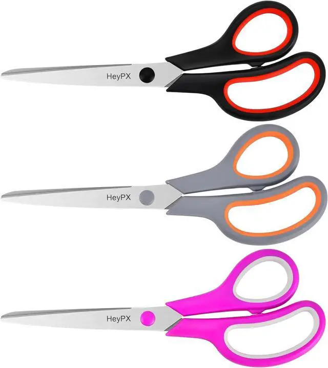 Main image of 3 Pack 8.5" Stainless Steel Scissors All Purpose for Office School