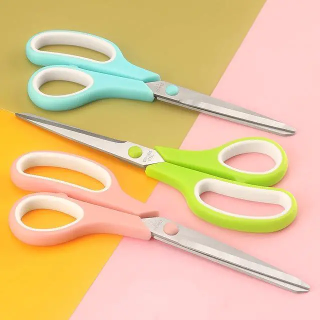 Alt view image 5 of 7 - LONGKEY 8.5" Pastel Scissors 3-Pack, Ultra Sharp Stainless Steel