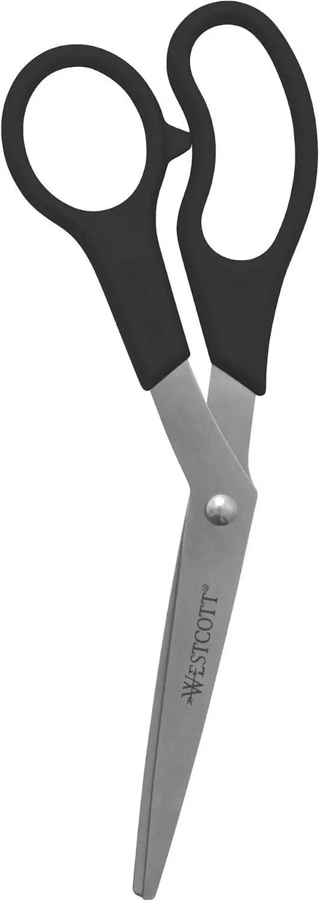 Main image of Westcott® All-Purpose Value Stainless Steel Scissors, 8", Bent, Black