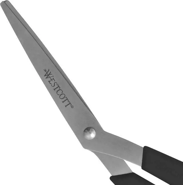 Alt view image 4 of 6 - Westcott® All-Purpose Value Stainless Steel Scissors, 8", Bent, Black