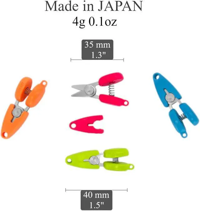 Alt view image 2 of 7 - CANARY Mini Travel Scissors 1.3" - TSA Approved Portable Tiny Scissors for Yarn, Sewing, Paper - Micro Keychain Snips with Safety Cap, Japanese Stainless Steel Blade, Made in Japan, Green
