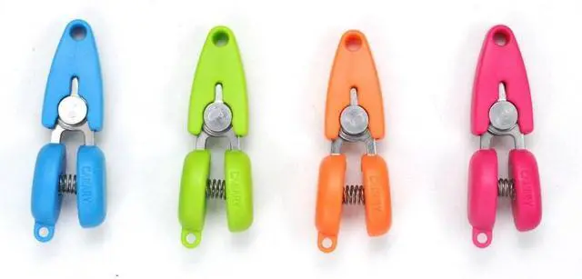Alt view image 6 of 7 - CANARY Mini Travel Scissors 1.3" - TSA Approved Portable Tiny Scissors for Yarn, Sewing, Paper - Micro Keychain Snips with Safety Cap, Japanese Stainless Steel Blade, Made in Japan, Green