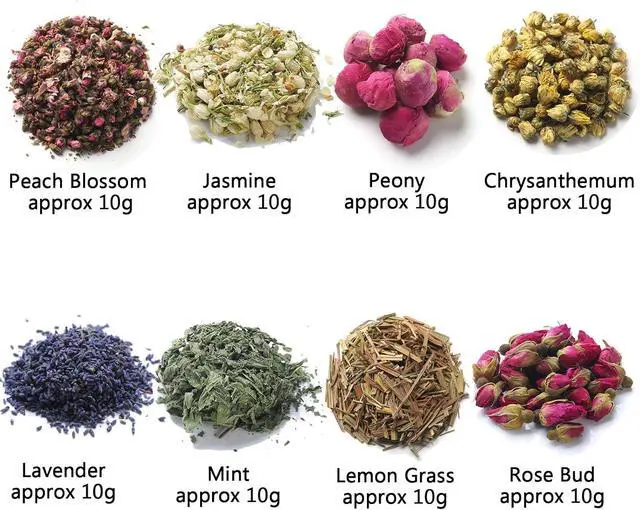 Alt view image 2 of 3 - Dried Flowers, Soap Making of Dry Flower, Soap Herbal Bath Set for DIY Lip Gloss,Soap, Candle Making,Including Rose Buds, Lavender, Jasmine, Chrysanthemum, Lemongrass, Mint, Peony, Peach Blossom