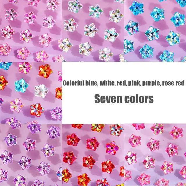Alt view image 2 of 7 - Gem Stickers for Kids Shiny Self Adhesive Stick On Rhinestones Sparkle Jewel Diamond Glitter 3D Gemstones Flower Bling Decorative Plastic Material for Craft Supplies(196Pcs, 7 Sheets)