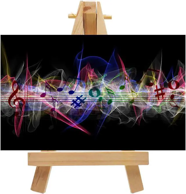Alt view image 5 of 6 - XYSMZM 10 Pcs 5 Inch Mini Wood Display Easel for Displaying Small Canvases, Photos
