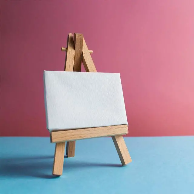 Alt view image 6 of 6 - XYSMZM 10 Pcs 5 Inch Mini Wood Display Easel for Displaying Small Canvases, Photos