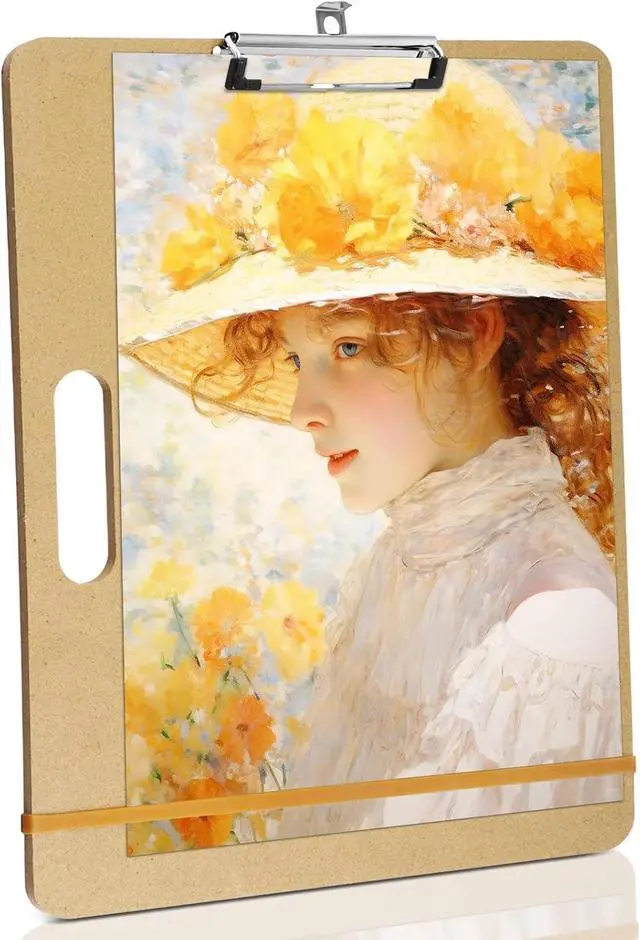 Main image of 13" x 17" Art Drawing Board with Clip, Watercolor Painting Sketch Pad