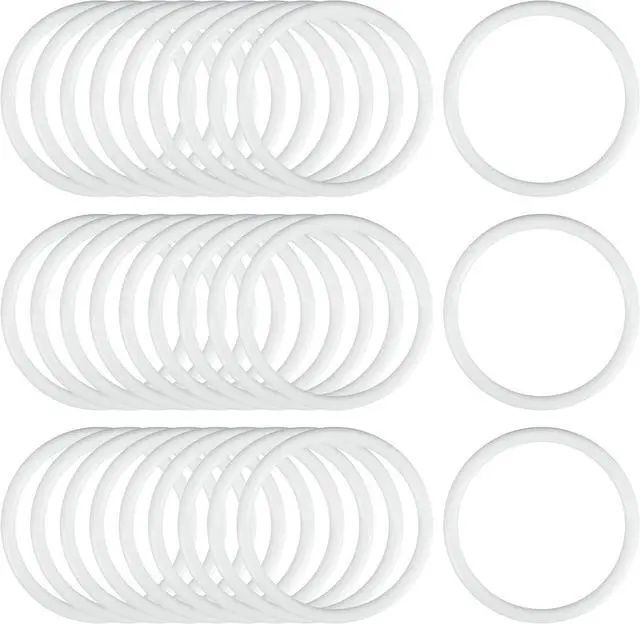 Main image of AUEAR, 30 Pack 2 Inch Plastic Dream Catcher Ring Macrame Wreath Floral Hoops Circle Hook for DIY Crafts