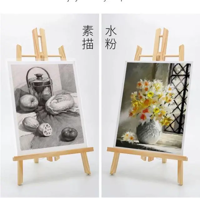 Alt view image 4 of 7 - 2PCS 12 Inch Wood Tabletop Easel -Easel Stand for Painting, Perfect for Parties, Art Projects, and Creative Displays.