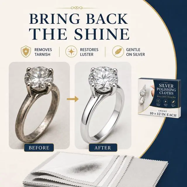 Alt view image 4 of 7 - Bonison 3 Pack Large Silver Polishing Cloth 10"x12" Jewelry Cleaning Cloth & Multi-Layer Jewelry Polishing Cloth for Silver, Gold, Diamond, Platinum, Coins, Watches, GemstonesGray