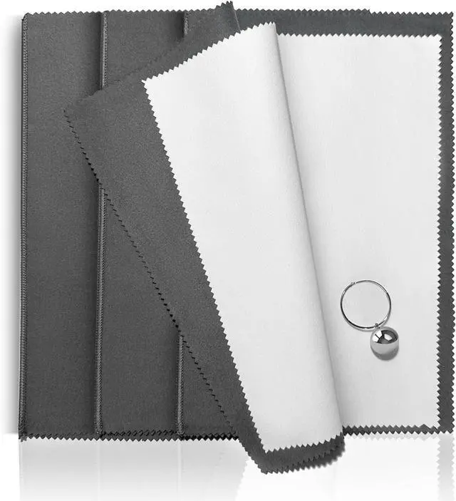 Main image of 3PCS Silver Polishing Cloth 11x14'' X-Large Premium 2 Layer Cleaning Fabric