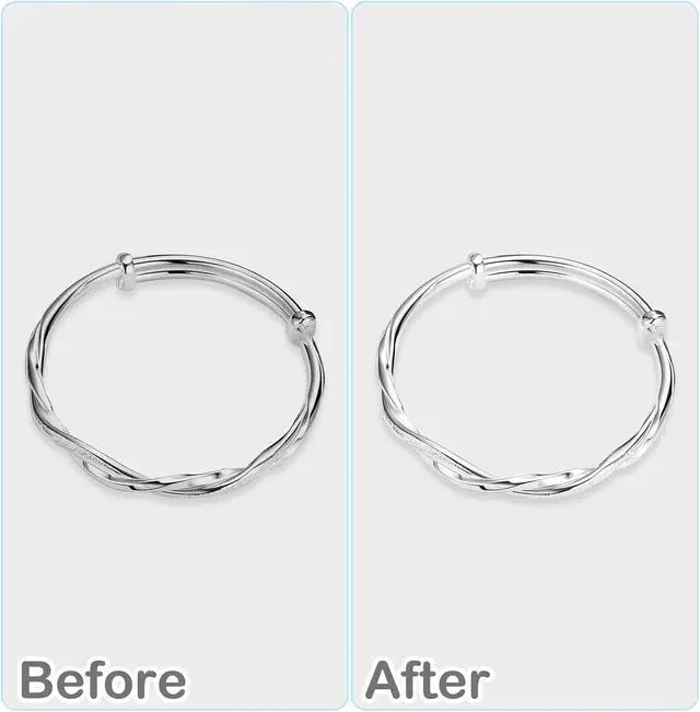 Alt view image 5 of 7 - 4Pcs Silver Polishing Cloths - Double-Sided Jewelry Cleaner for Sterling Silver, Gold, Platinum - Keeps Shining